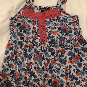 Girls Large Floral Top